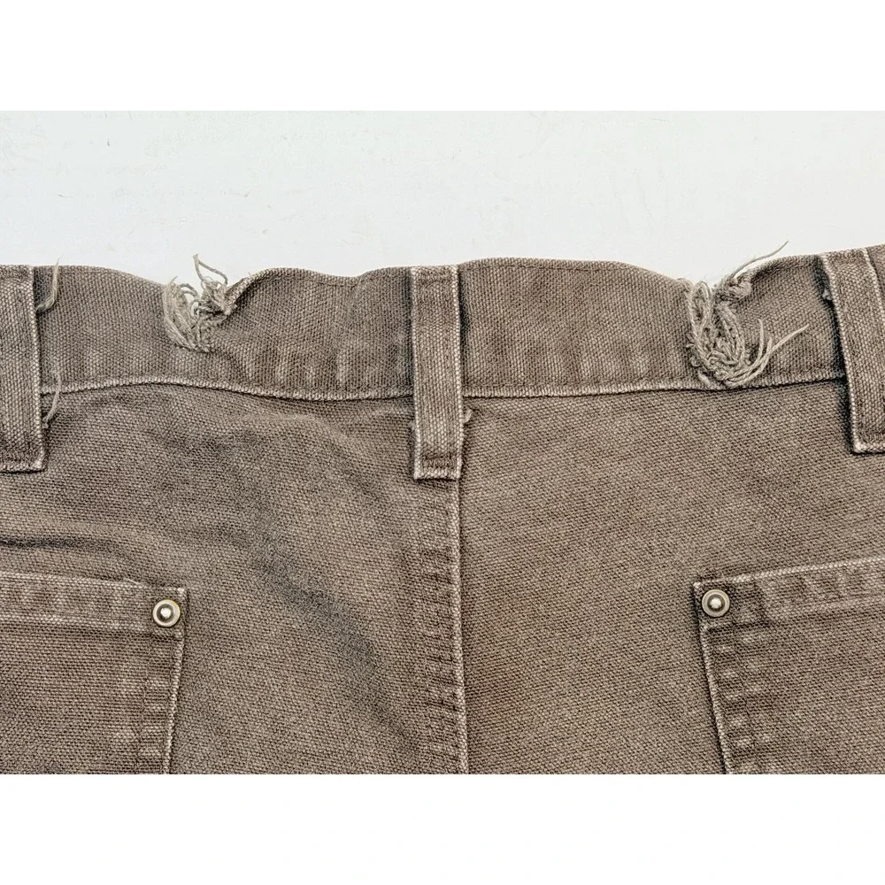Vintage Carhartt B136 DKB Double Knee Dungaree Pants 38X32  Faded & Distressed